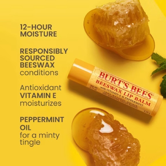 Burt's Bees Beeswax Lip Balm 4 Pack - Picture 5 of 9